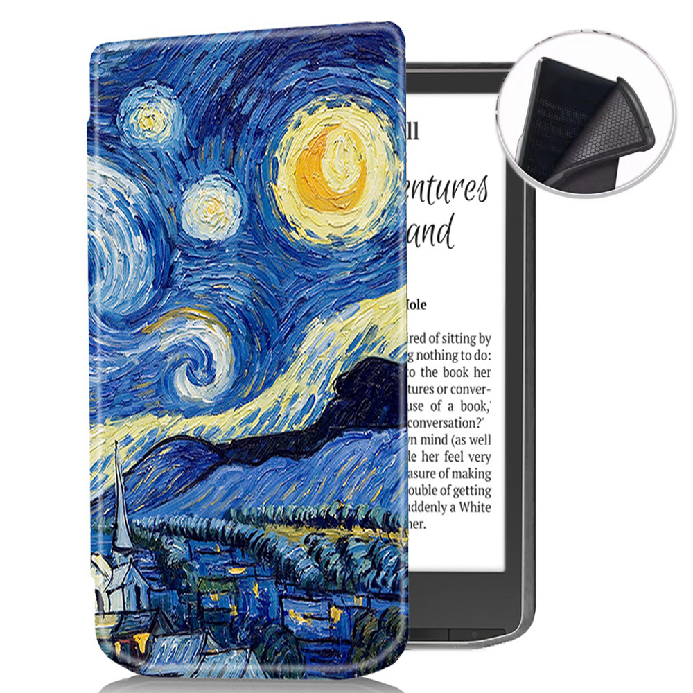 7.8" Flip Soft TPU Shell Leather Case Drop-Proof Protective Cover for Vivlio Inkpad 4 (2023 Released)