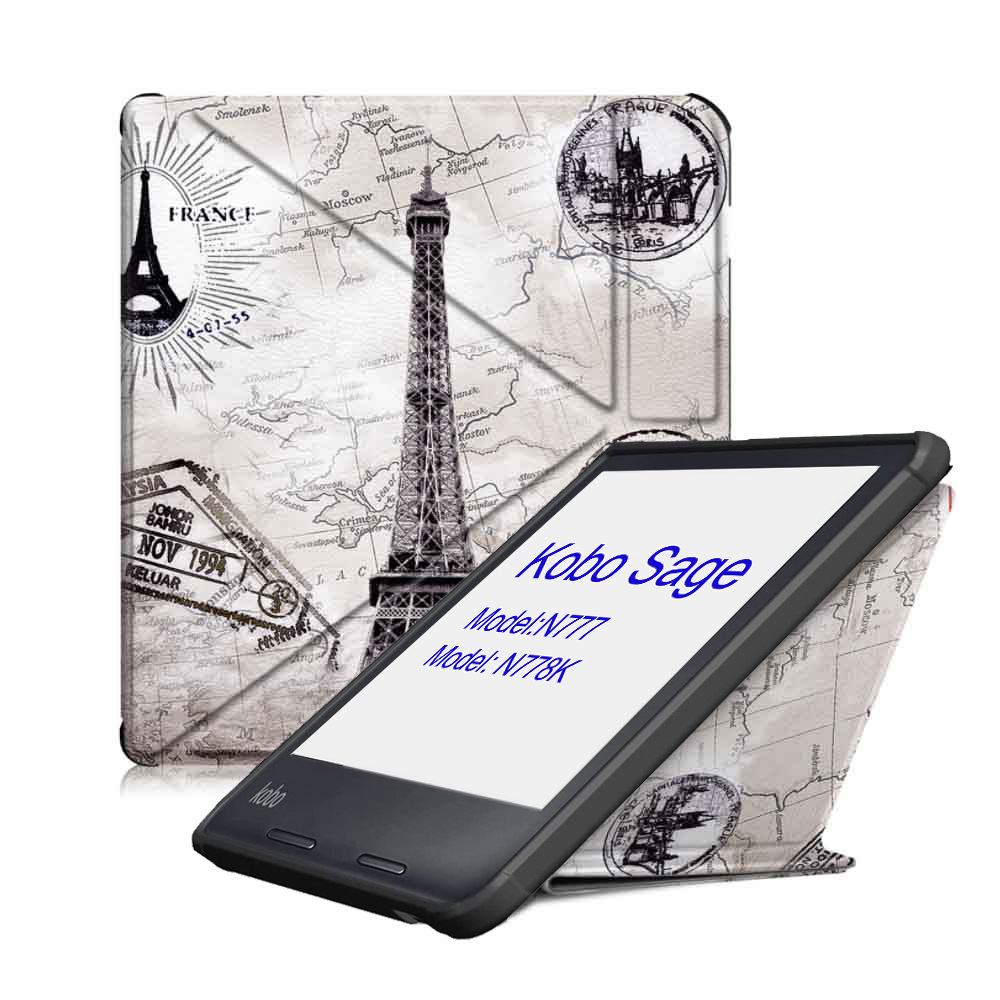 6" TPU Soft Shell eBook Case with Transformers Magnetic Closure for KOBO Sage N777/ N778K - Image 10