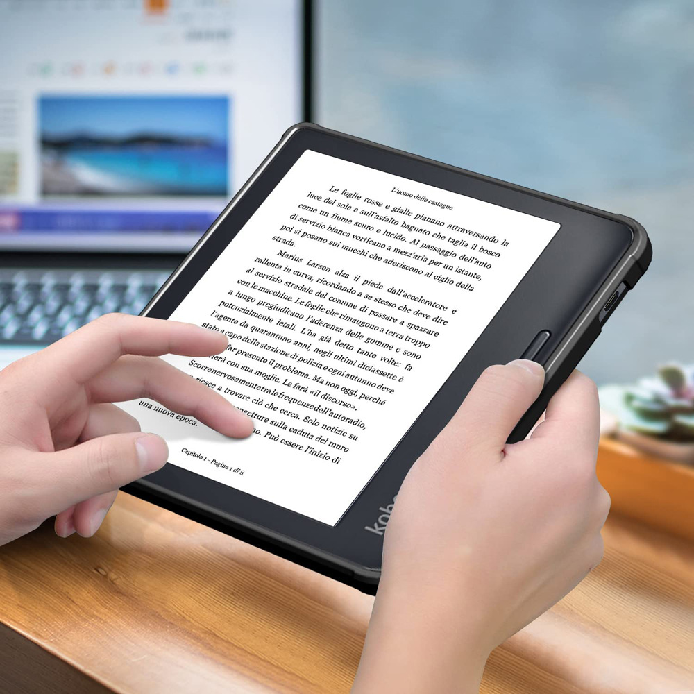 6" TPU Soft Shell eBook Case with Transformers Magnetic Closure for KOBO Sage N777/ N778K - Image 15