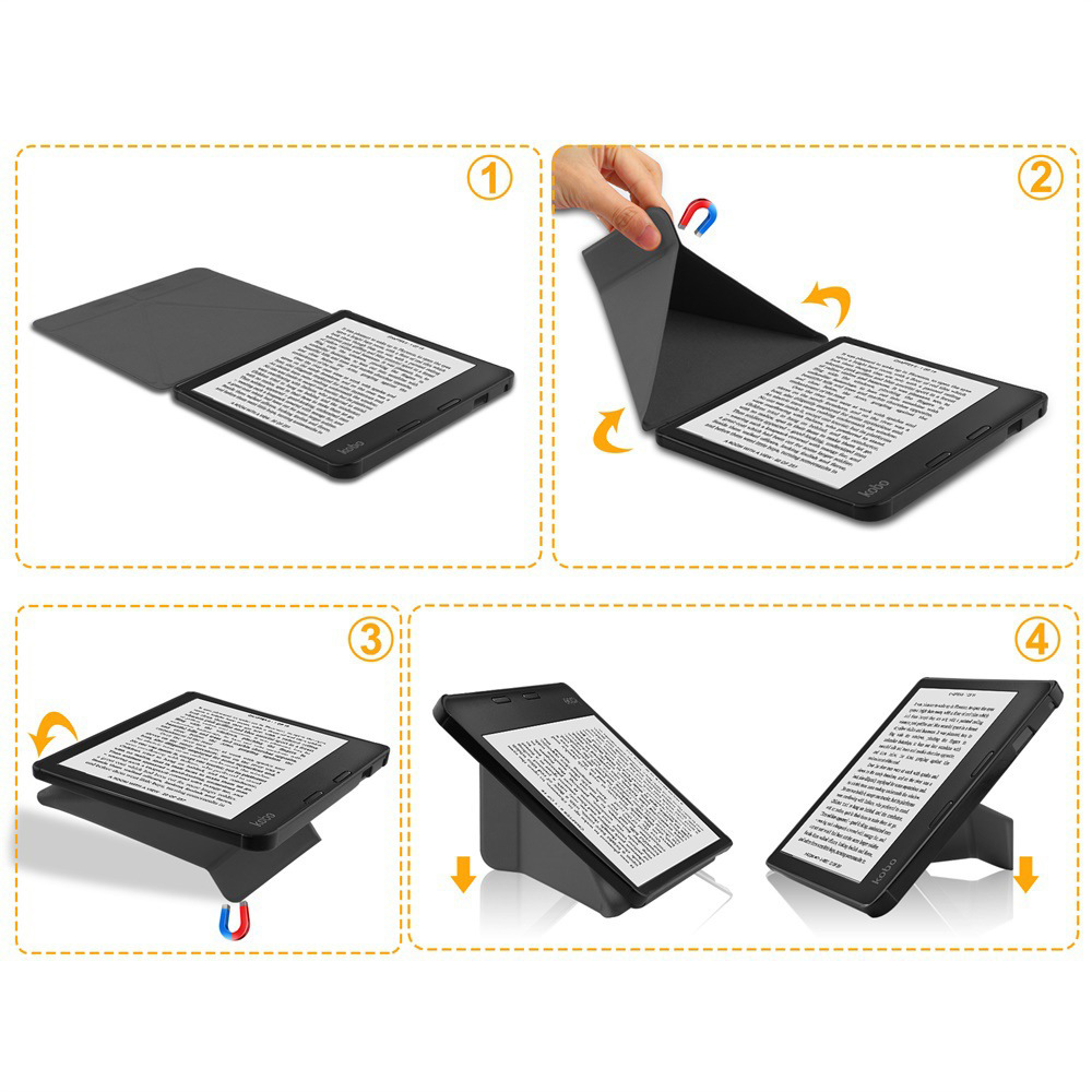 7" TPU Soft Shell eBook Case with Magnetic Closure for Tolino Vision 6 (2021 Released) - Image 2