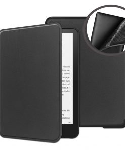 7" Flip Soft TPU Shell Leather Case Drop-Proof Protective Cover for 2024 Kindle Colorsoft Signature Edition