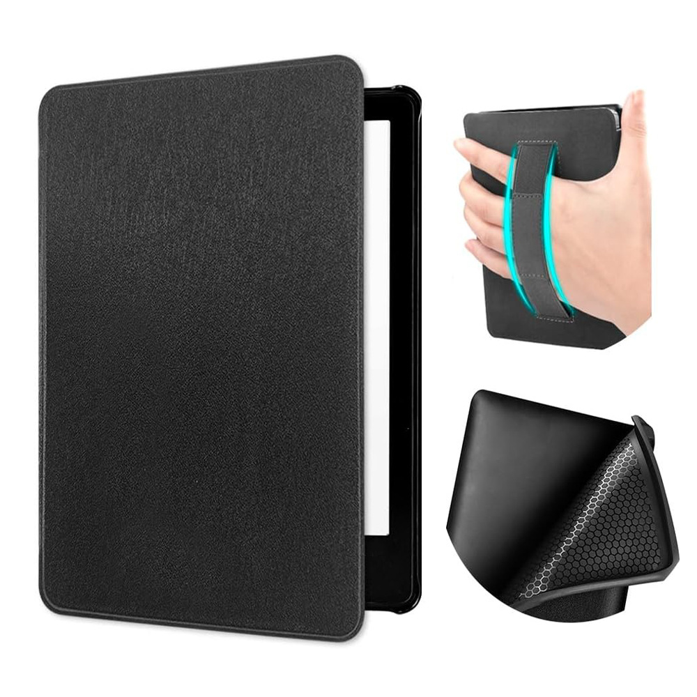 7" Flip Soft TPU Shell Leather Case Drop-Proof Protective Cover for 2024 Kindle Paperwhite KPW 12th