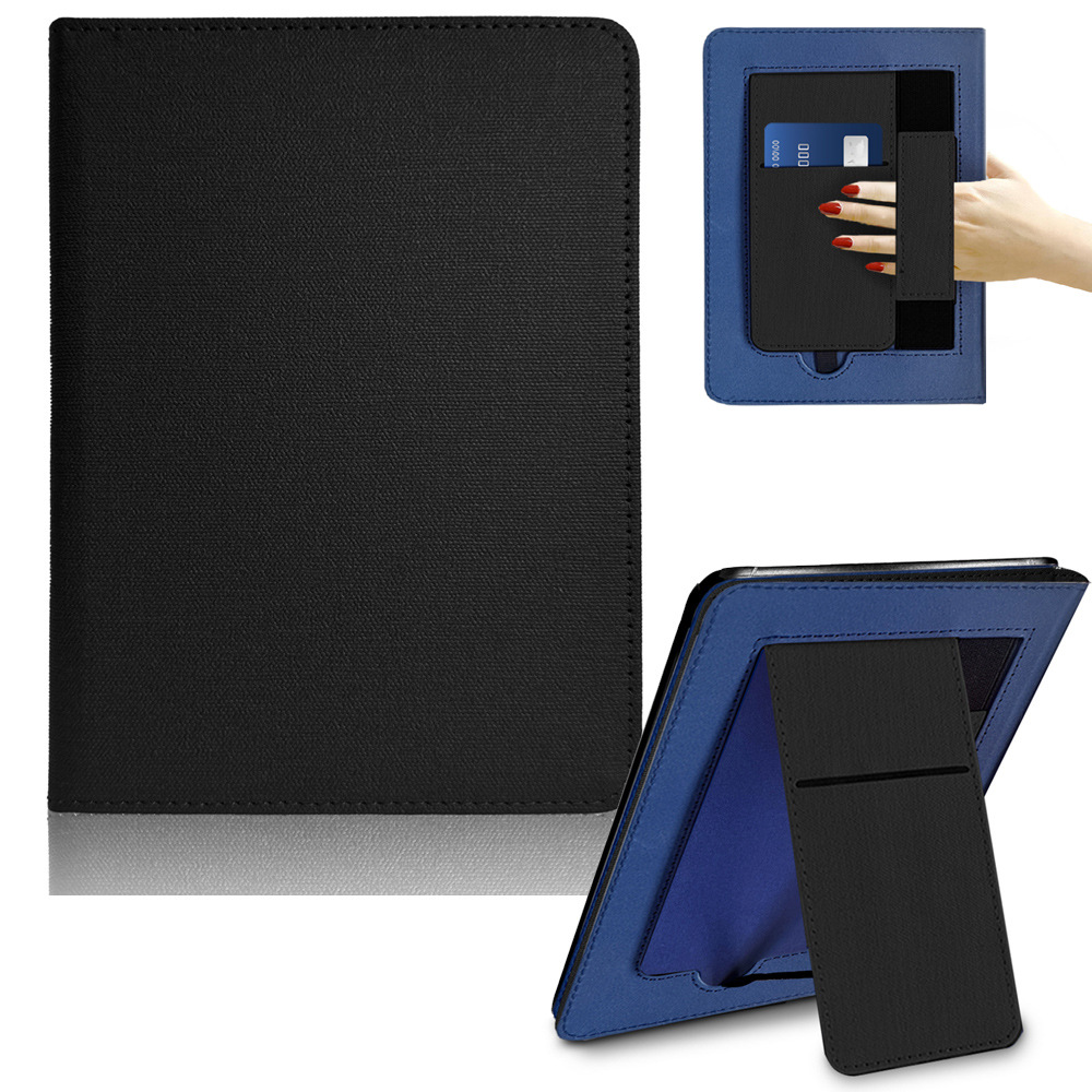 7" Leather Case Drop-Proof Protective Cover with Hand Strap for Kindle Colorsoft (Model SA569P) - Image 7