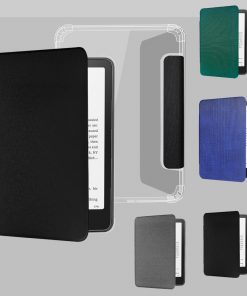 7" Soft TPU Shell Leather Case Drop-Proof Protective Cover for 2024 Kindle Paperwhite 12th