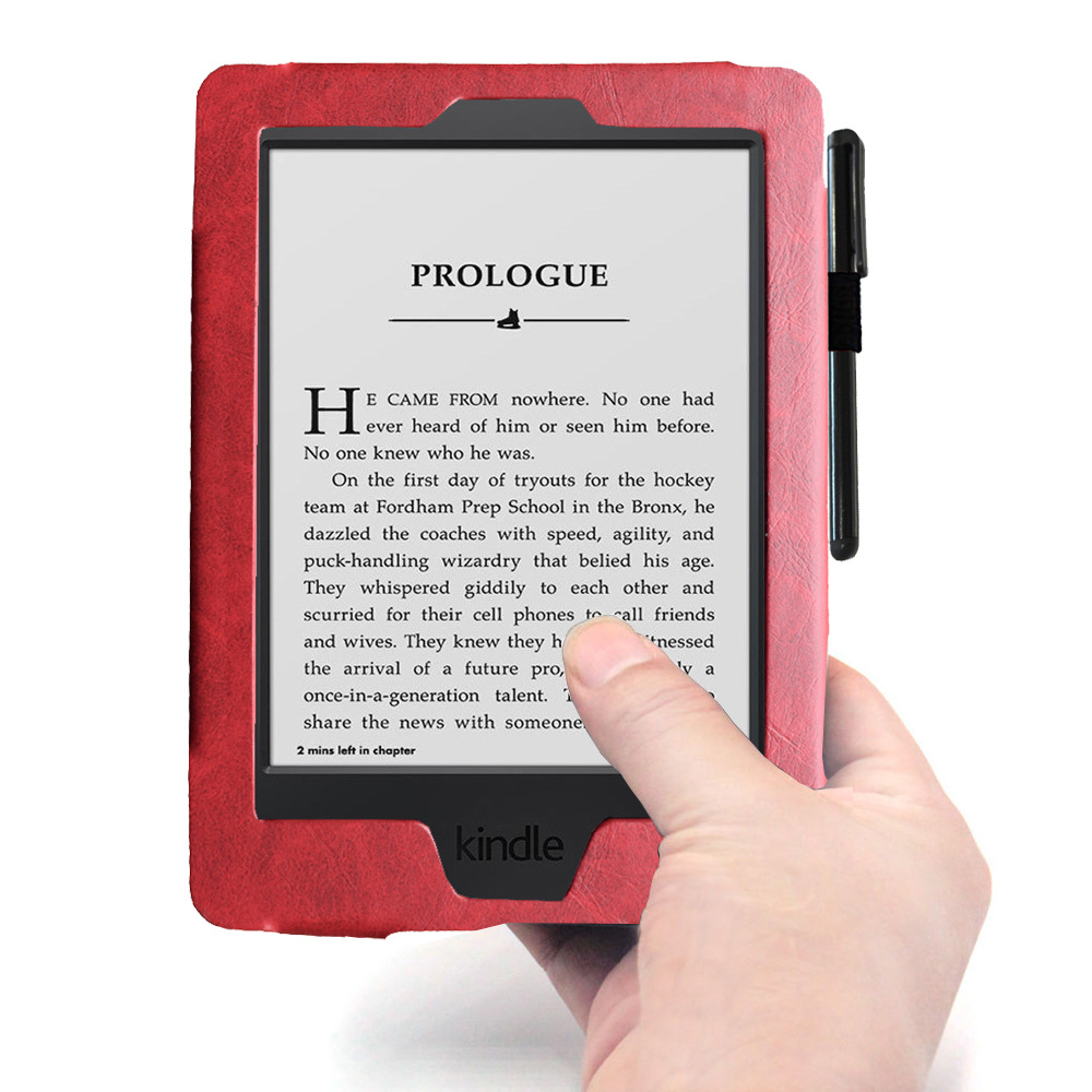 6" Leather Case Drop-Proof Protective Cover for Kindle Touch 2012 (Model D01200) - Image 2