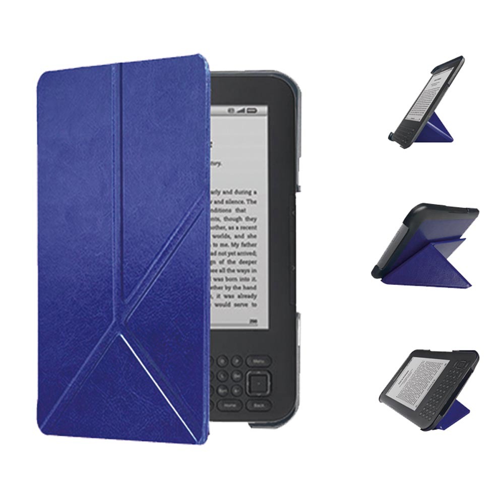6" Leather Case Drop-Proof Protective Cover for Kindle 3 keyboard D00901
