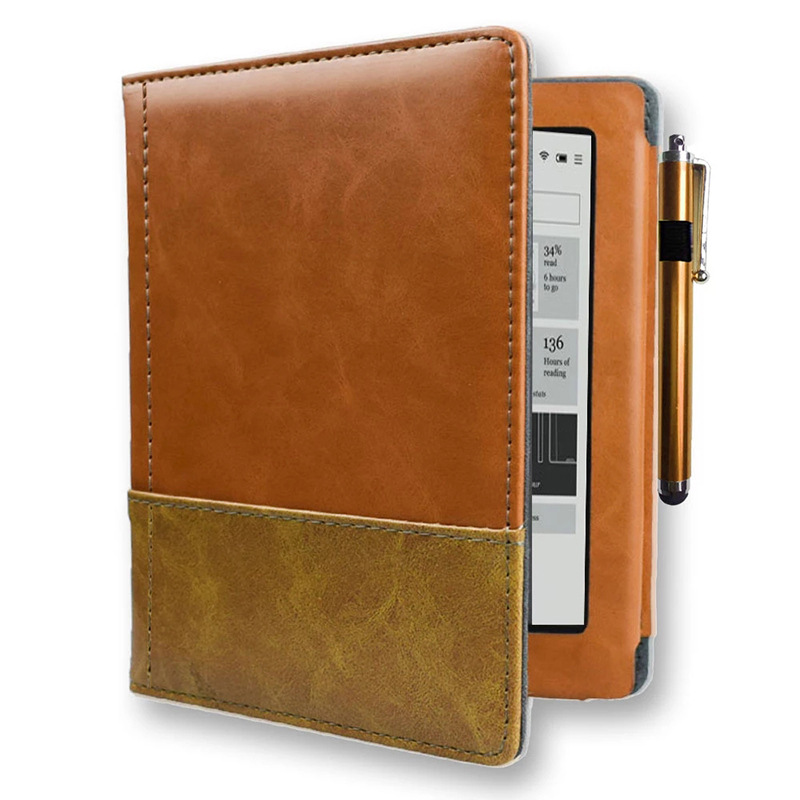 6" Flip Leather Case Drop-Proof Protective Cover for Kobo Aura 6 (Model N514)