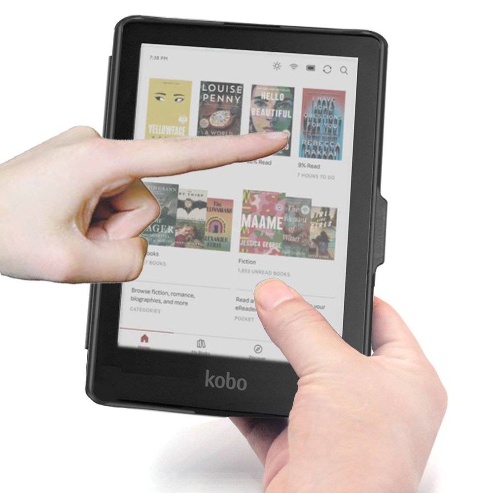 6" TPU Soft Shell eBook Case with Transformers Magnetic Closure for Kobo Clara Colour N367 - Image 2