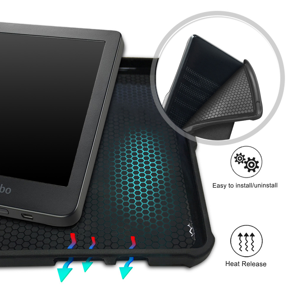 6" TPU Soft Shell eBook Case with Magnetic Closure for Kobo Clara BW (Model N365) - Image 3