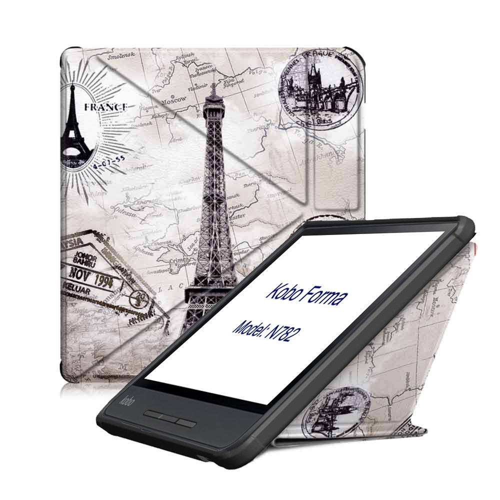 8" Premium Folio Cover E-Reader Leather Case for Kobo Forma (Model N782) - Image 12