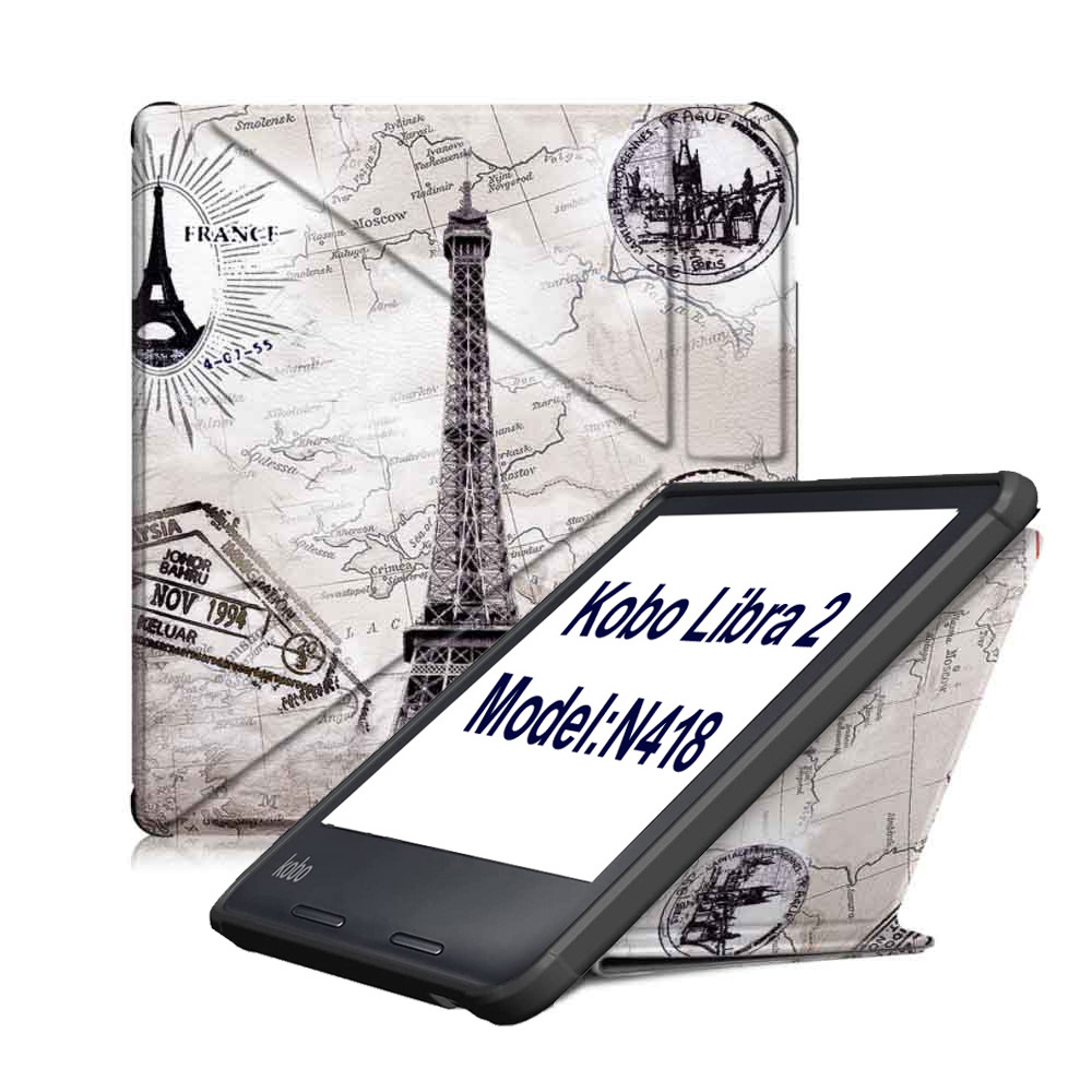 7" TPU Soft Shell eBook Case with Transformers Magnetic Closure for Kobo Libra 2 (Model N418) - Image 11
