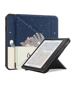 7" TPU Soft Shell eBook Case with Transformers Magnetic Closure for Kobo Libra 2 (Model N418)