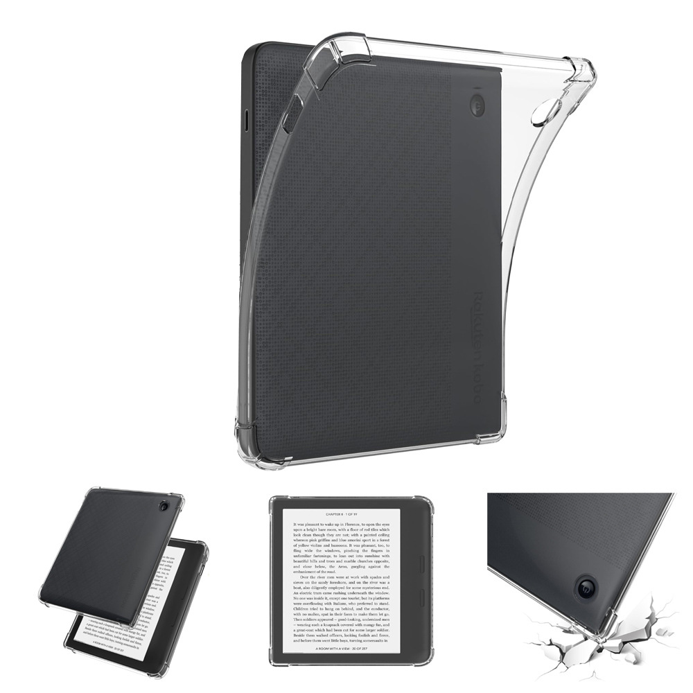 7" Transparent Cover Soft TPU Case with Four‑Corner Airbag Protection for Kobo Libra 2