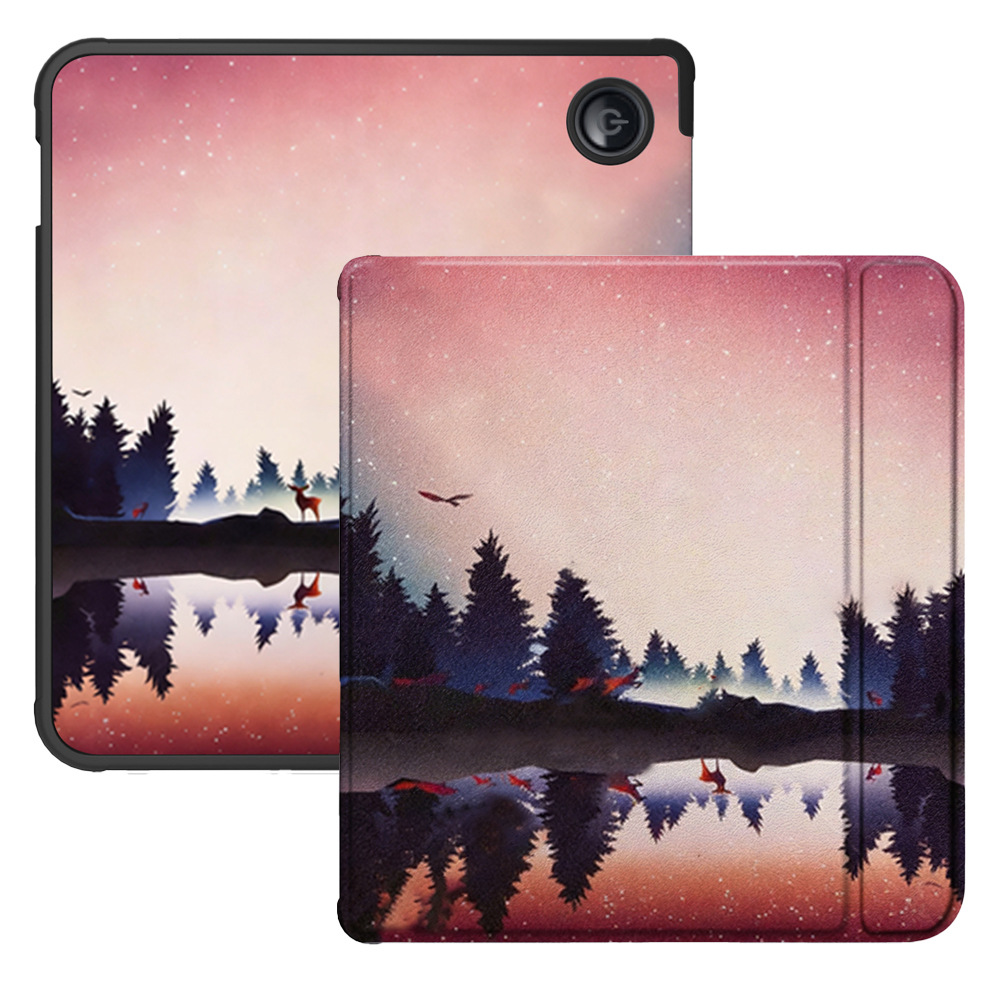 7" TPU Soft Shell eBook Case with Magnetic Closure for Kobo Libra Colour (Model N428)
