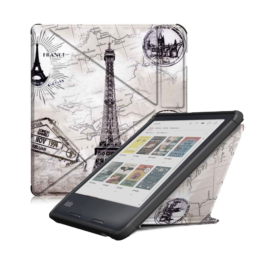 7" TPU Soft Shell eBook Case with Transformers Magnetic Closure for Kobo Libra Colour (Model N428) - Image 15