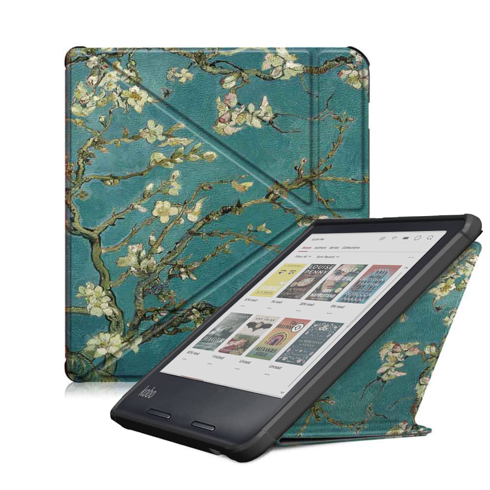 7" TPU Soft Shell eBook Case with Transformers Magnetic Closure for Kobo Libra Colour (Model N428) - Image 17
