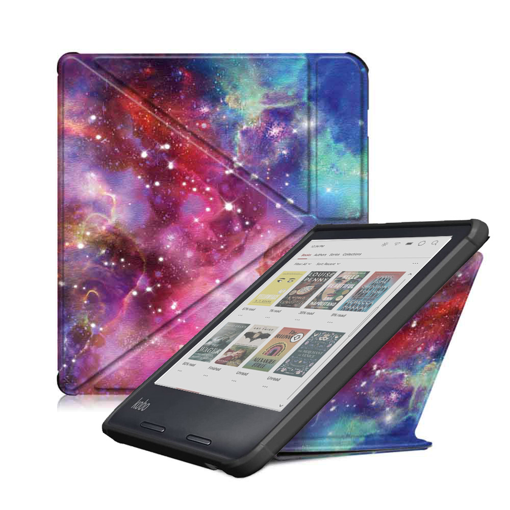 7" TPU Soft Shell eBook Case with Transformers Magnetic Closure for Kobo Libra Colour (Model N428) - Image 18