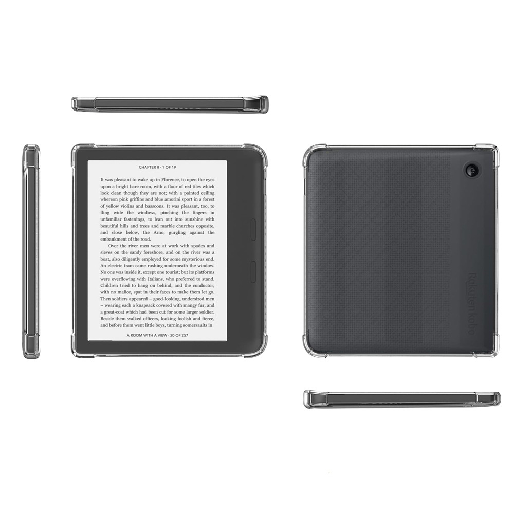 7" Transparent Cover Soft TPU Case with Four‑Corner Airbag Protection for Kobo Libra 2 - Image 5