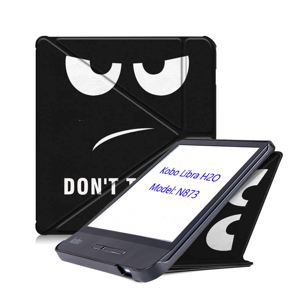 7" Premium Folio Cover E-Reader Leather Case for Kobo Libra H2O (Model N873) - Image 14