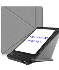 7" Premium Folio Cover E-Reader Leather Case for Kobo Libra H2O (Model N873)