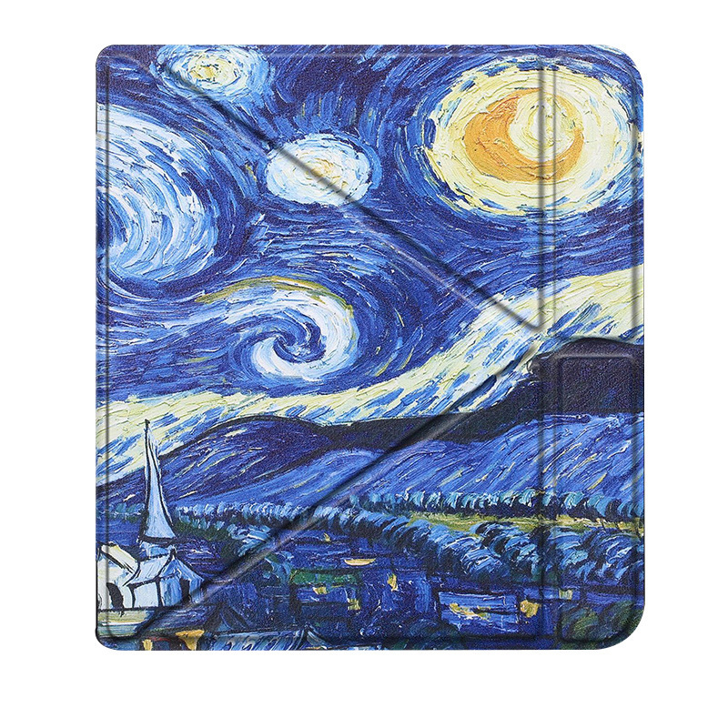 7" Premium Folio Cover E-Reader Leather Case for Kobo Libra H2O (Model N873) - Image 16