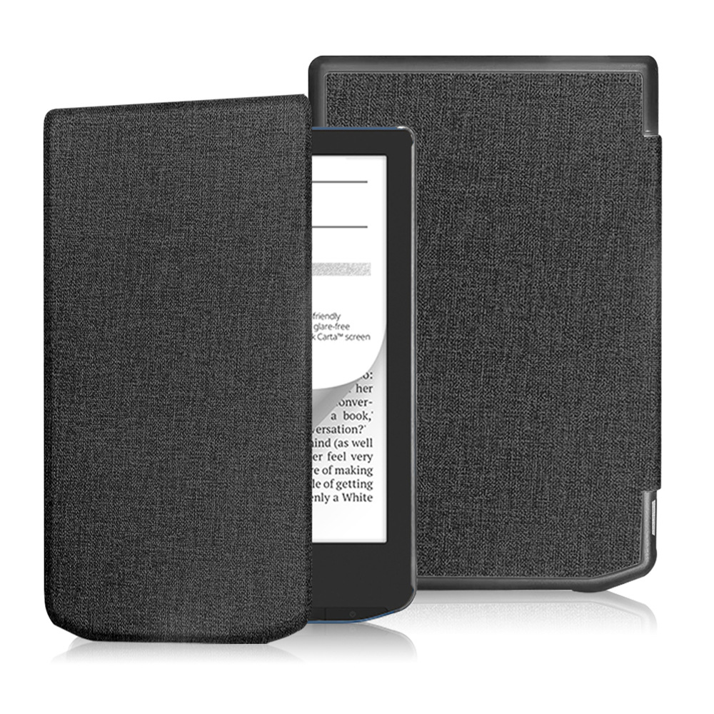 Tablet Case Ebook Cover with Fabric Grain Full-body Shell for Pocketbook Verse Pro Color PB634K3 - Image 8