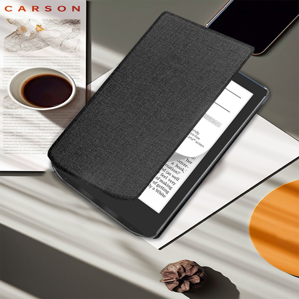 Tablet Case Ebook Cover with Fabric Grain Full-body Shell for Pocketbook Verse Pro Color PB634K3 - Image 6