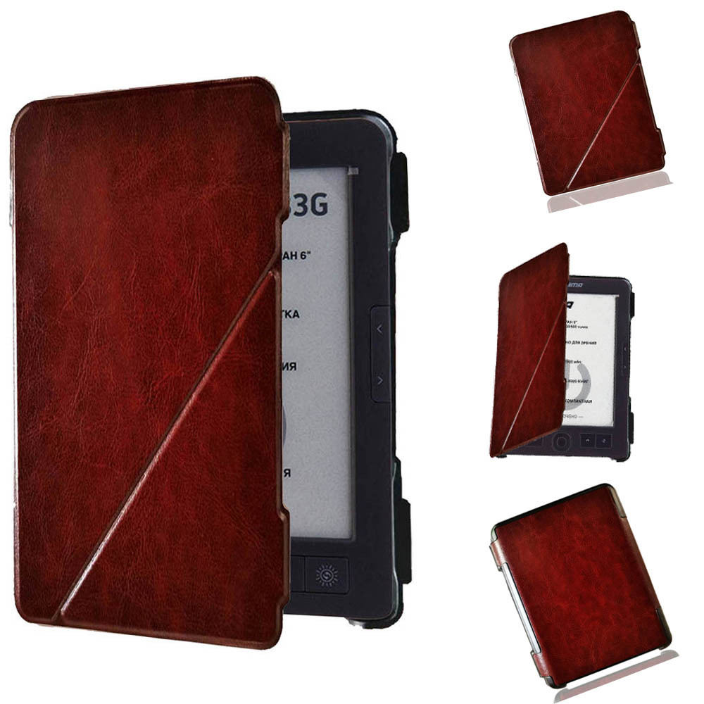 6" Flip Shell Leather Case Drop-Proof Protective Cover for Digma E63S