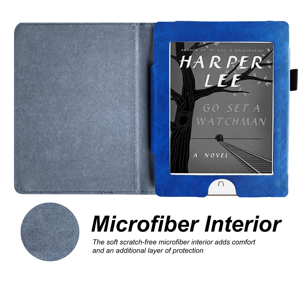 6" Flip Leather Case Drop-Proof Protective Cover for Nook 5 (Model BNRV510)/ Nook GlowLight Plus 2015 Released - Image 2