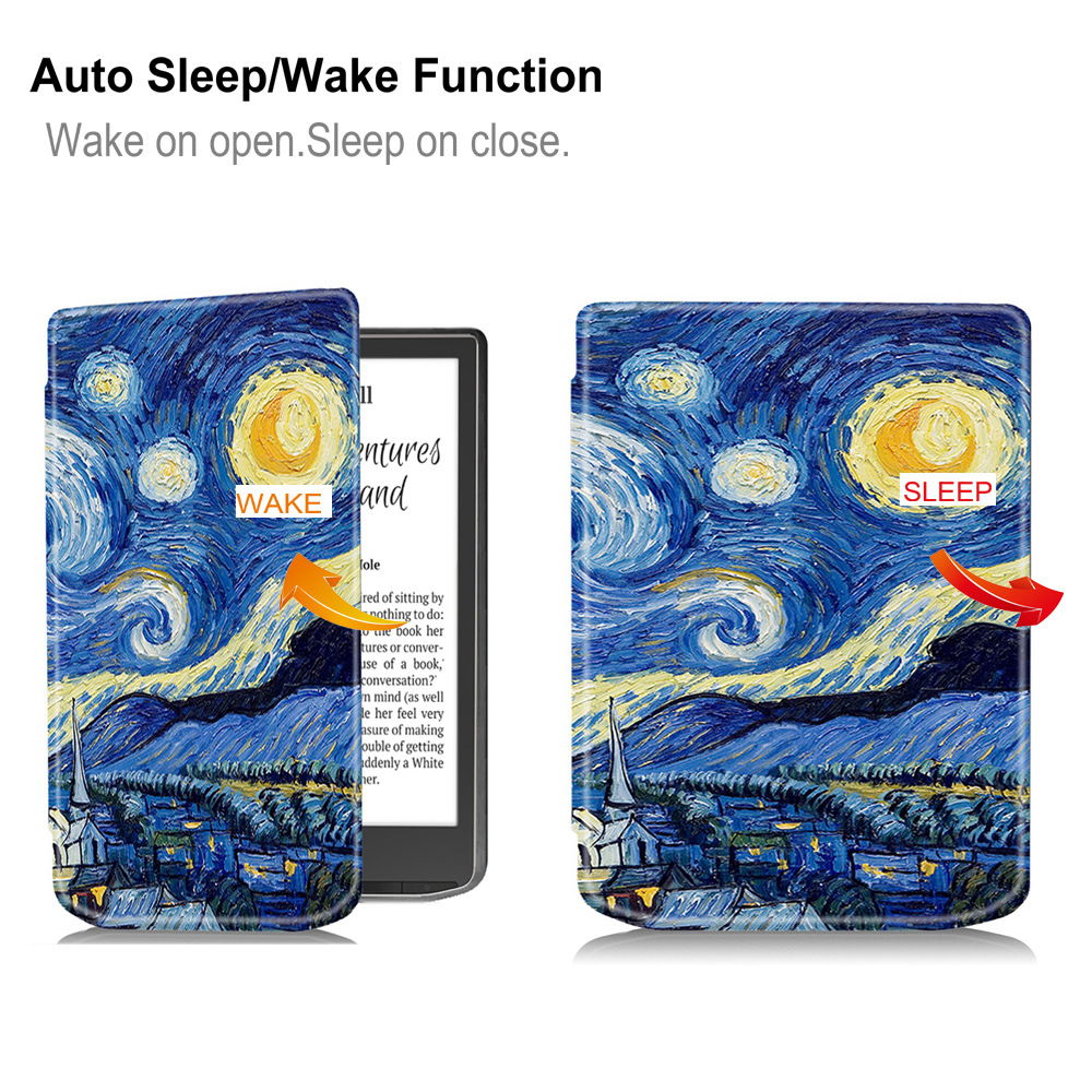 7.8" Flip Soft TPU Shell Leather Case Drop-Proof Protective Cover for Vivlio Inkpad 4 (2023 Released) - Image 2