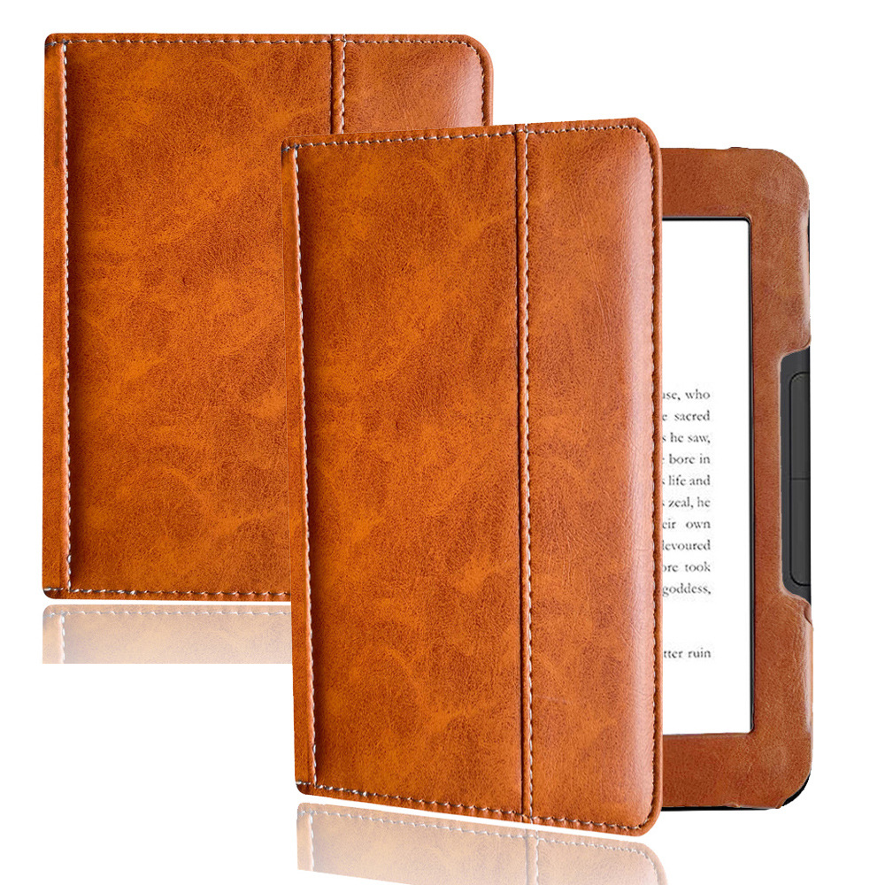 6" Flip Leather Case Drop-Proof Protective Cover for B&N Nook GlowLight 4 (Model BNRV1100) 2021 Released
