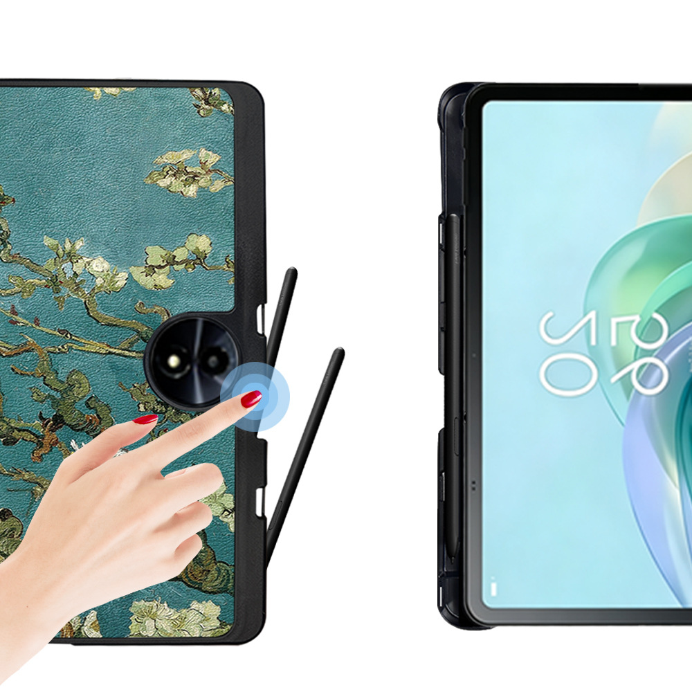 11" Magnetic Cover Leather Case Protective Shell with Pen Slot for 2024 TCL TAB 11 Gen 2 (Model 9465X) - Image 2