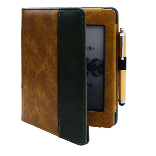 6" Leather Case Drop-Proof Protective Cover for Kindle Touch D01200 - Image 5