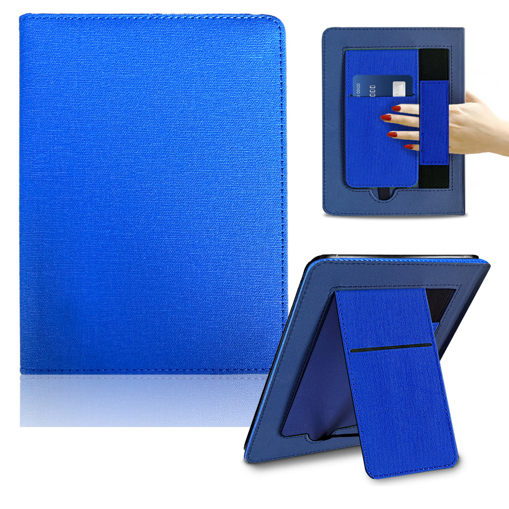 7" Leather Case Drop-Proof Protective Cover with Hand Strap for Kindle Colorsoft (Model SA569P) - Image 11