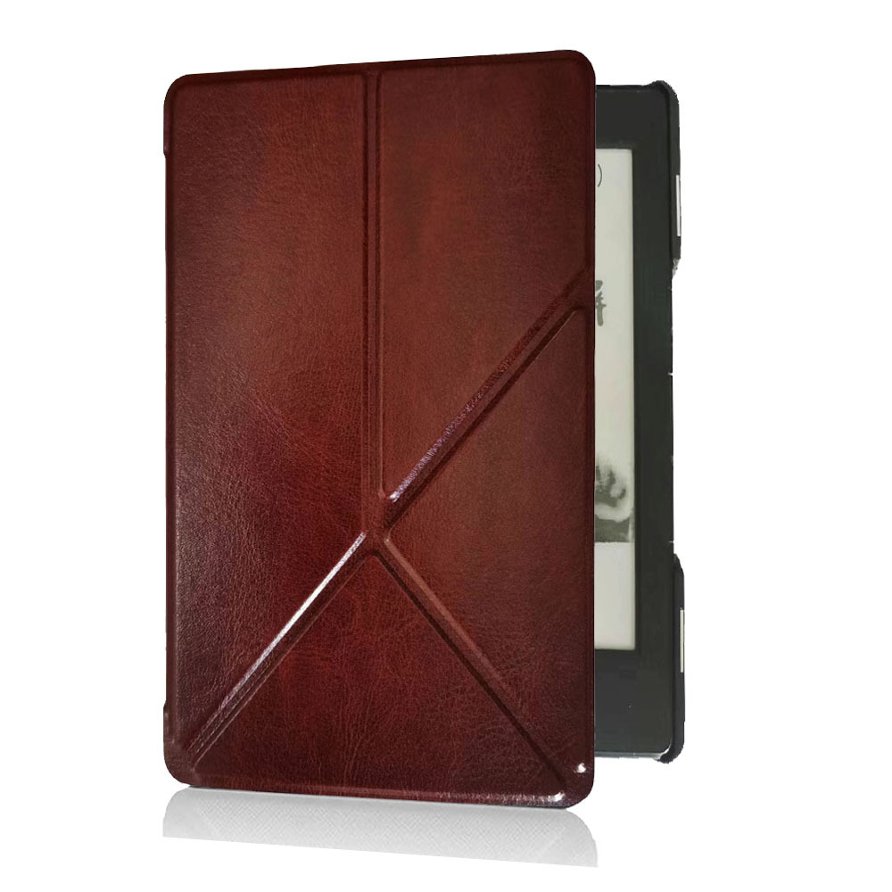 6" Leather Case Drop-Proof Protective Cover Magnetic Shell for Kindle 4 /Kindle 5 (Model D01100) - Image 10
