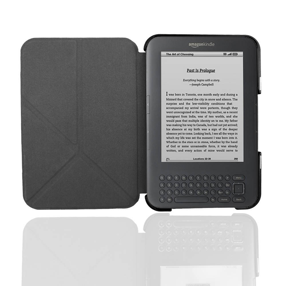 6" Leather Case Drop-Proof Protective Cover for Kindle 3 keyboard D00901 - Image 5