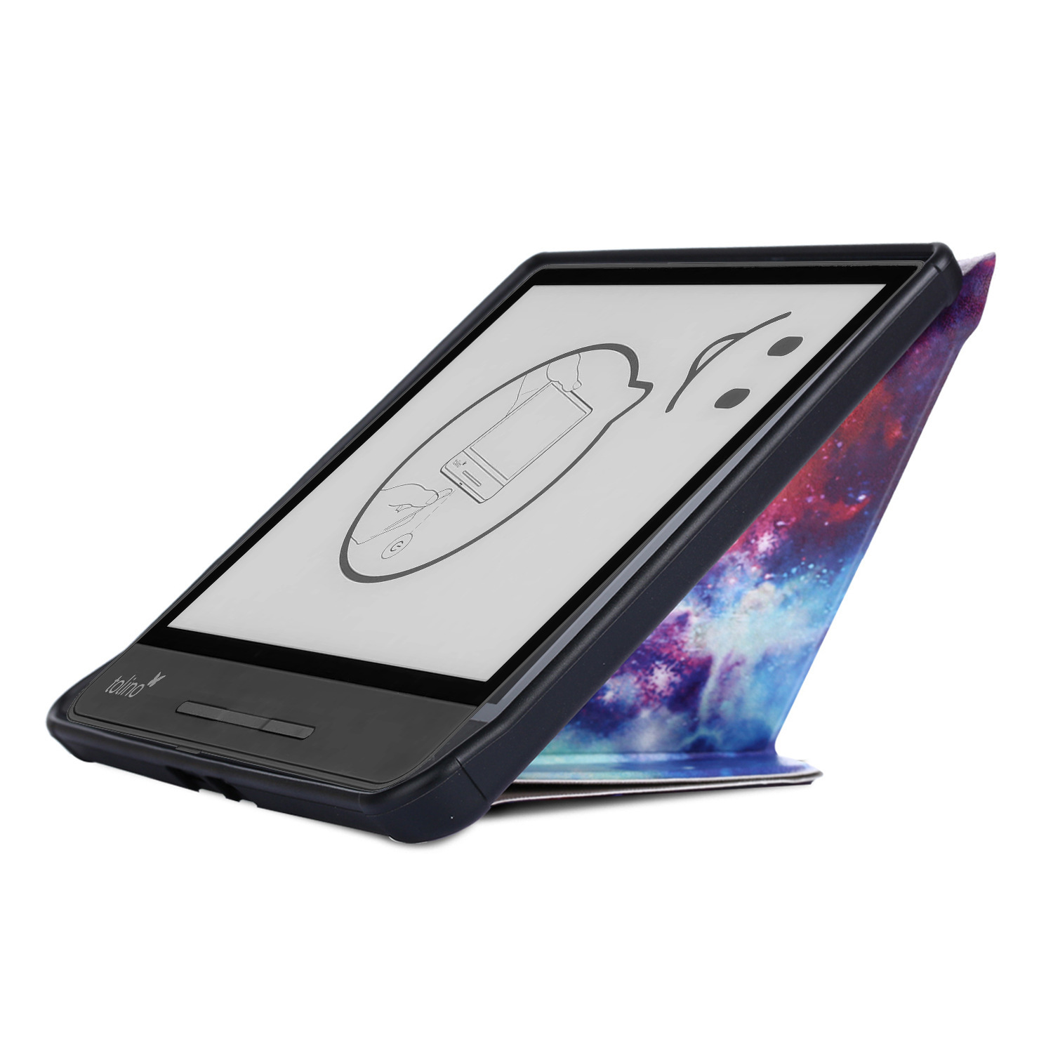 7" TPU Soft Shell eBook Case Magnetic Closure Cover for Tolino Epos 5 - Image 4