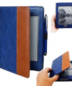 6" Leather Case Drop-Proof Protective Cover for Kindle Touch D01200