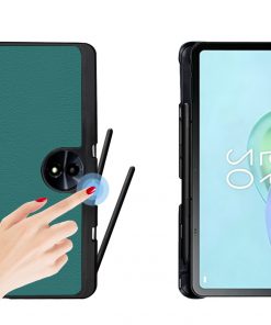 Alternative view of 11" Magnetic Cover Leather Case Protective Shell with Pen Slot for TCL TAB 11 FE (2025 released)