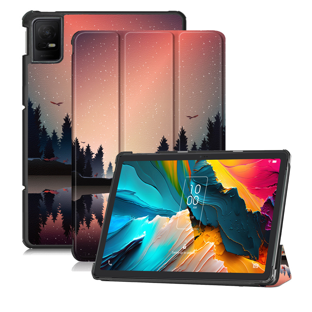 11" Magnetic Cover Leather Case Protective Shell for TCL Tab 11 Gen. 1 (Model 9166g)