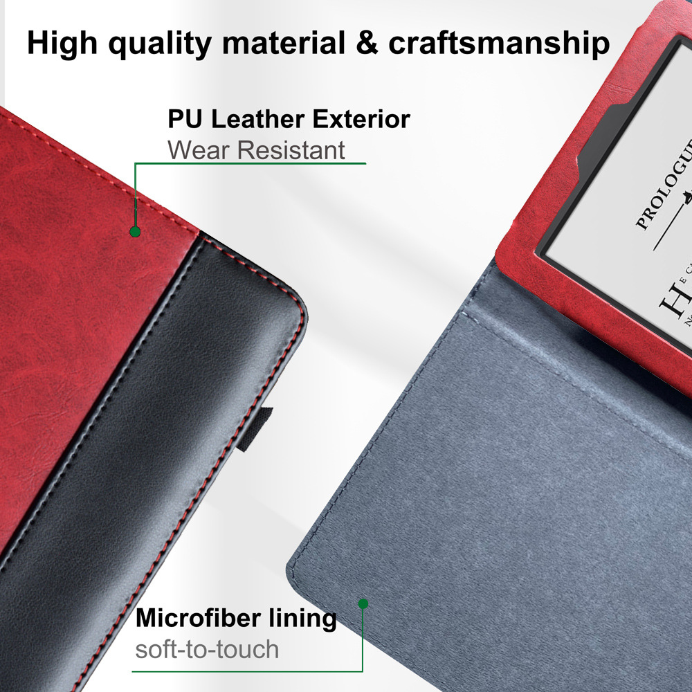 6" Leather Case Drop-Proof Protective Cover for Kindle Touch 2012 (Model D01200) - Image 3