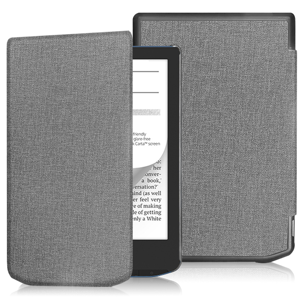 Tablet Case Ebook Cover with Fabric Grain Full-body Shell for Pocketbook Verse Pro PB634 - Image 9