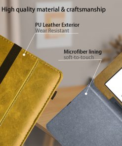 Alternative view of 6" Flip Leather Case Drop-Proof Protective Cover for Nook Glowlight 3 (Model BNRV520) 2019 Released