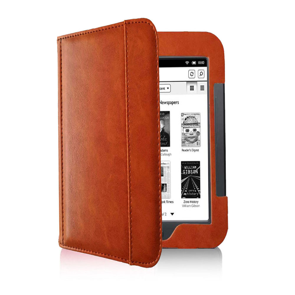 6" Flip Leather Case Drop-Proof Protective Cover for NOOK 2 (Model BNRV300) - Image 3