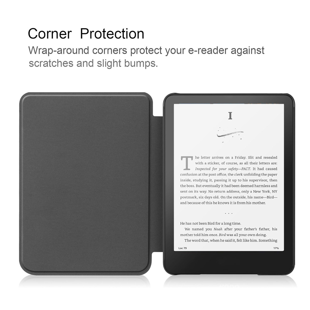 7" Flip Soft TPU Shell Leather Case Drop-Proof Protective Cover for 2024 Kindle Colorsoft Signature Edition - Image 5