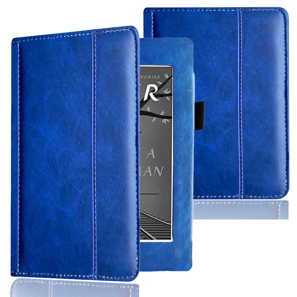 6" Flip Leather Case Drop-Proof Protective Cover for Nook 5 (Model BNRV510)/ Nook GlowLight Plus 2015 Released