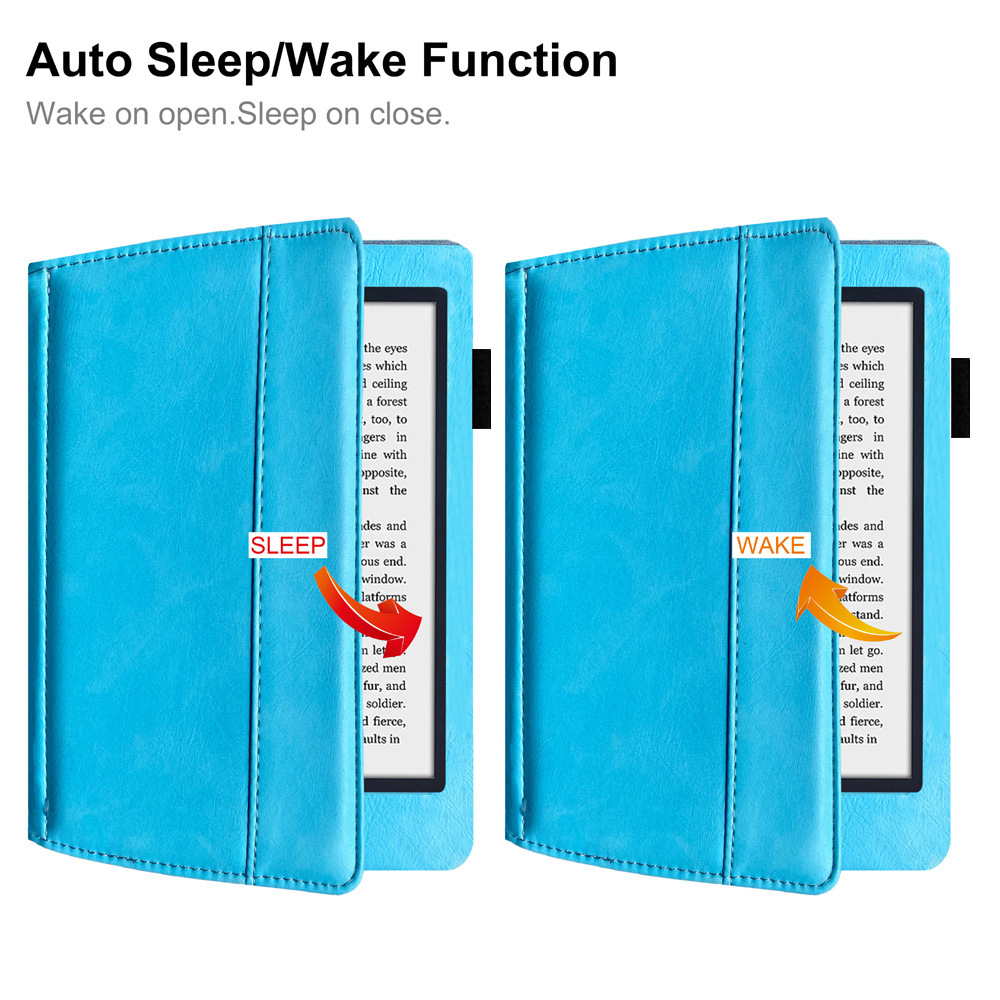 6.8" Flip Leather Case Drop-Proof Protective Cover for Kobo Aura H2O (Model N250) First Generation - Image 6