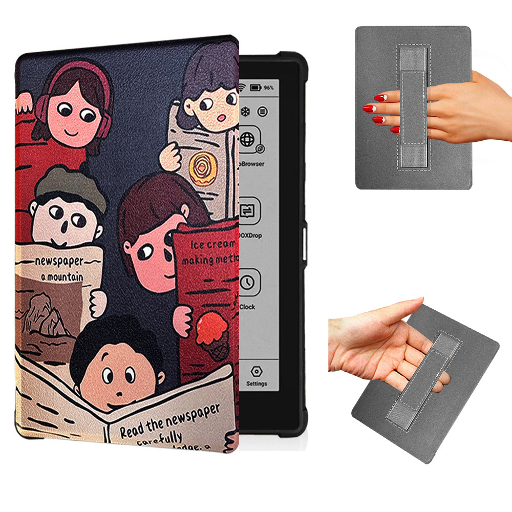 6" Magnetic TPU Cover Shell Protective Case with Hand Strap for Onyx Boox Poke 6/ 6S