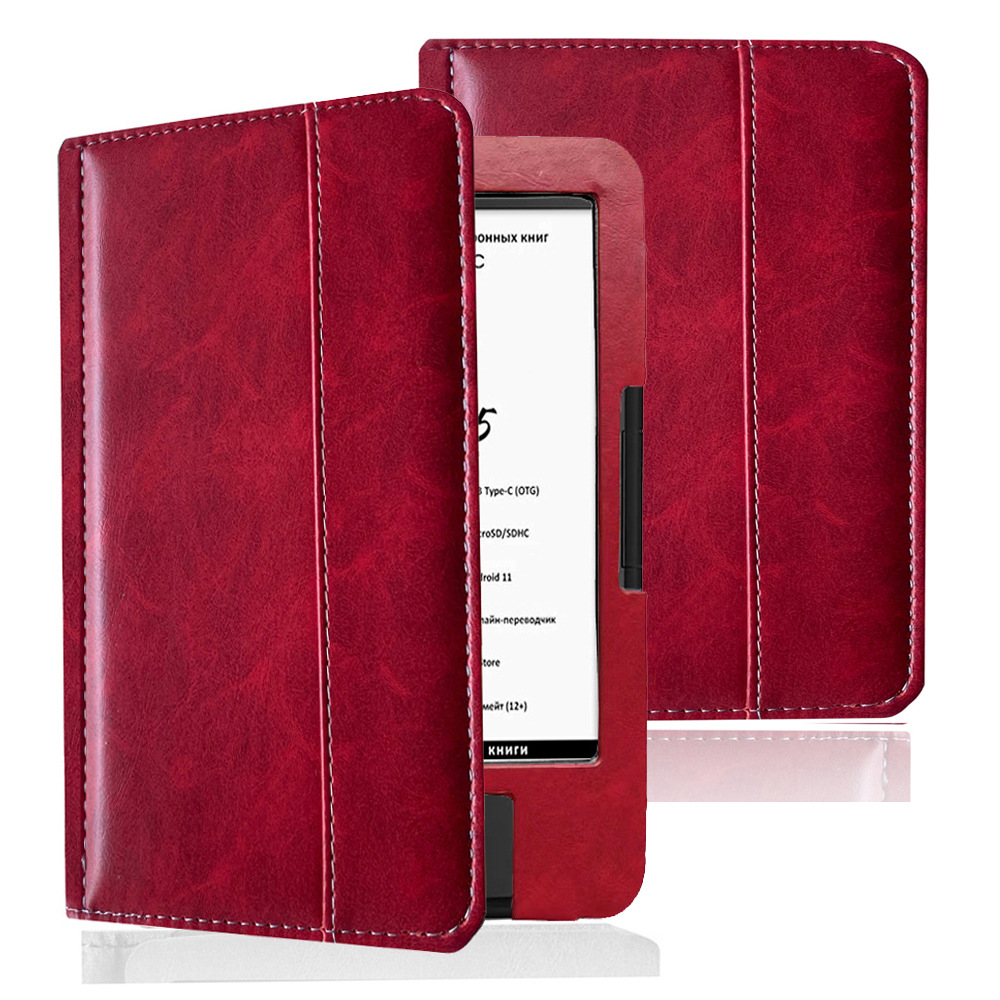 6" Magnetic PU Cover Shell Protective Case with Hand Strap for Onyx Boox Vasco da Gama 1/ 2/ 3/ 4/ 5 - Image 9