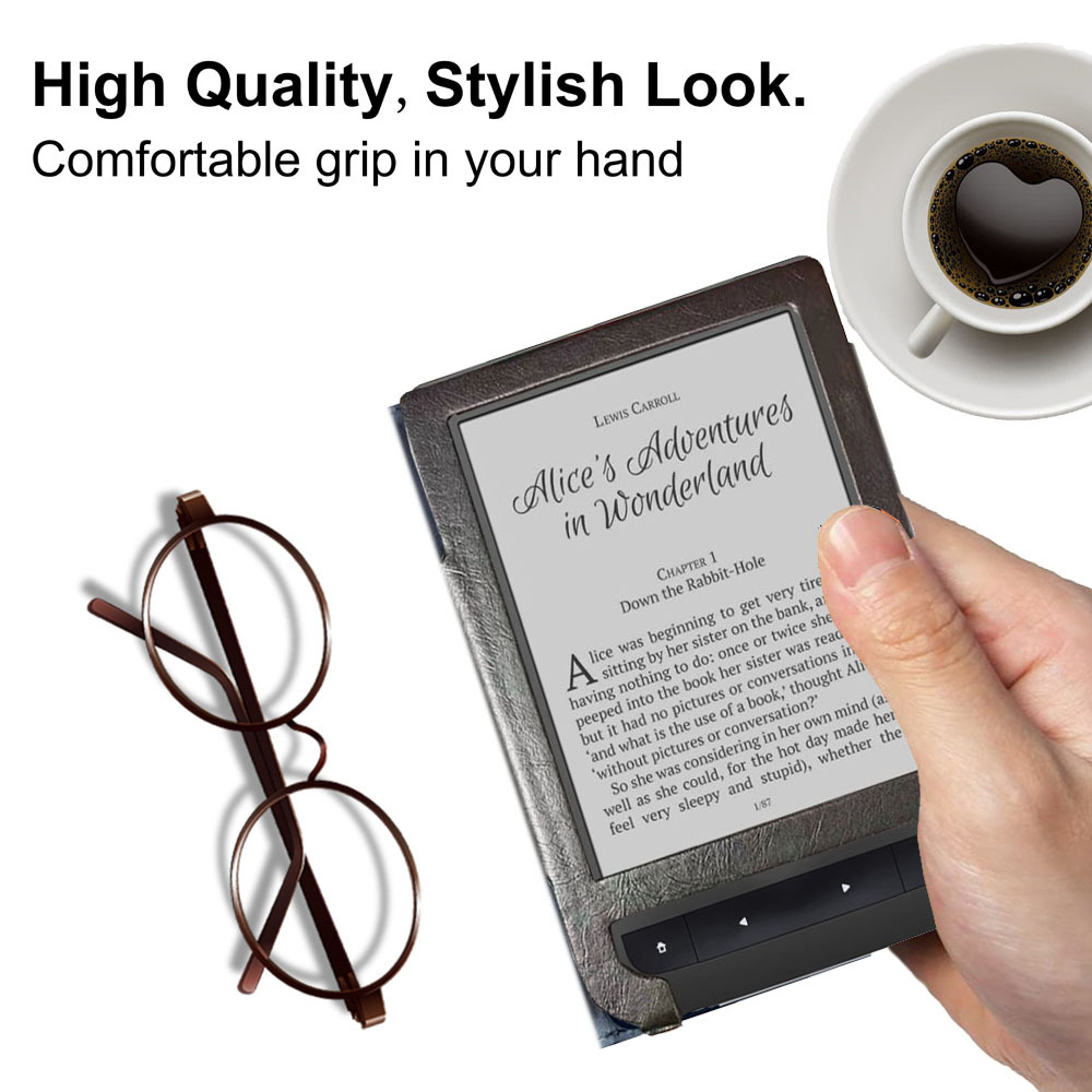 Premium 6" Slim Cover Tablet Case with Magnetic Closure for Pocketbook 624/ 625/ 626/ 626 plus - Image 3
